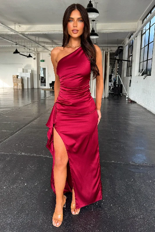 Elianna Maxi Dress - Burgundy